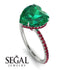 Heart Shape Emerald Ring - Noelle No. 51